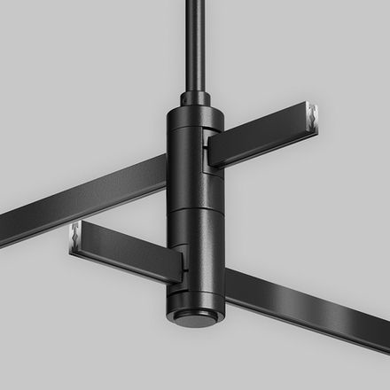 Крепление потолочное Long двойное 700мм Flarity черный, TRA159C-D1-B. TM Maytoni