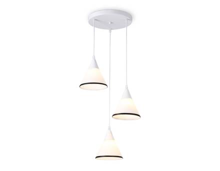 Подвесной светильник TR3167/3 WH/BK белый/черный E27/3 max 60W D360*1000