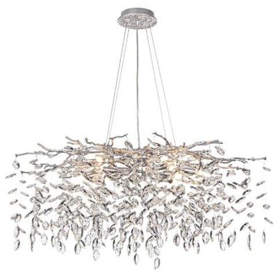 4970/12 HALL ODL24 615 матов.серебристый/алюмин./хрусталь Люстра G9 12*40W DELICA