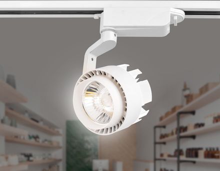 Трековый однофазный светодиодный светильник GL6103 WH белый LED 10W 4200K 24°