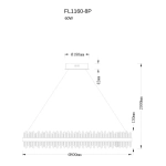 Подвесная люстра Donum FL1160-8P, LED