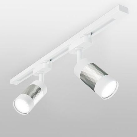 Basic System Трековый светильник GU10 Mizar Белый/серебро MRL 1007