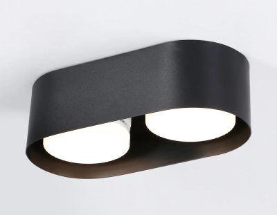 Светильник накладной TN70821/2 BK черный GX53/2 max 12W 200*100*60