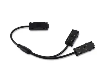 Коннектор питания T-образный для шинопровода Magnetic 220V GL1114 BK черный 250*150*18