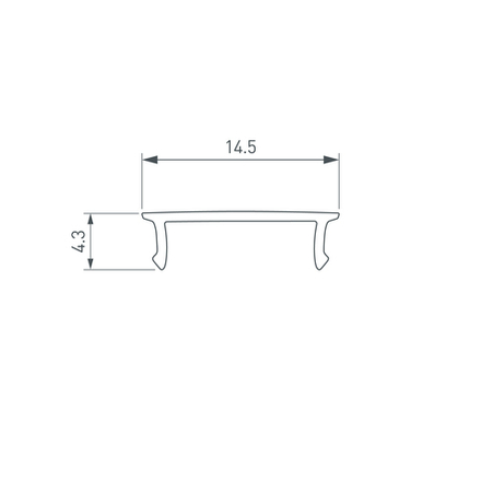 Экран SL-W15-3000 OPAL (Arlight, Пластик)
