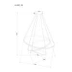 Подвесная люстра Arte Lamp MERIDIANA A2198SP-3WH, 1хLED