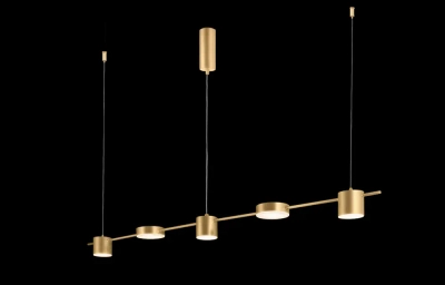 Светильник подвесной Crystal Lux TRISTAN SP5 L1200 GOLD 3691/205