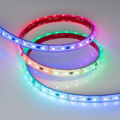 Светодиодная лента герметичная DMX-PS-B60-12mm 12V RGB-PX3 (14 W/m, IP67, 5060, 5m) (Arlight, бегущий огонь)