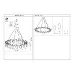 SL1227.303.12 Люстра подвесная ST-Luce Латунь/Прозрачный E14 12*40W