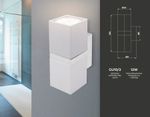 Настенный светильник FW245/2 WH/CH белый/хром GU10*2 max 12W 155*61*80
