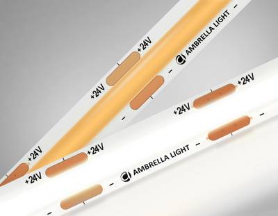 Светодиодная лента GS4652 COB 320Led/ 10W m/ 24V IP20 4500K 5m кратность резки 50mm (2 конт.)