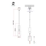 SL2000.203.01 Подвес ST-Luce Золотистый/Дымчатый E14 1*40W