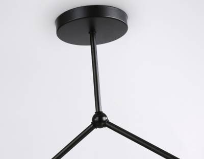 Потолочный светильник в стиле лофт TR8033/4 BK черный E27*4 max 40W D670*440