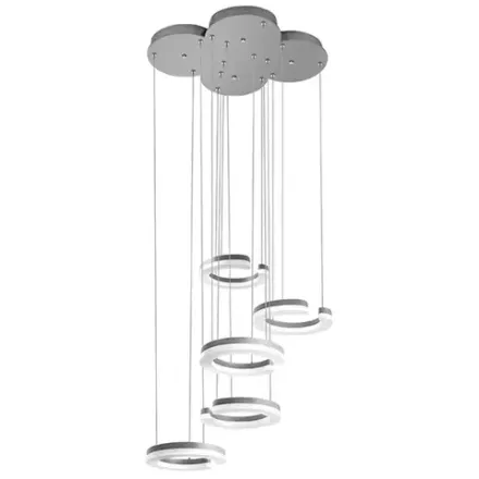 763439 Подвес UNITARIO 46W LED 5060LM СЕРЕБРО МАТОВЫЙ 3000K Lightstar