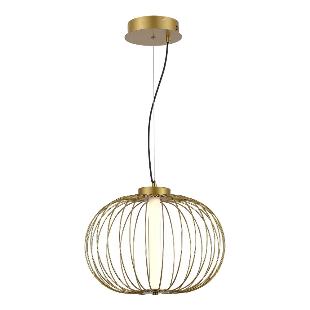 SL6124.203.01 Светильник подвесной ST-Luce Золотистый/Золотистый LED 1*10W 3000K