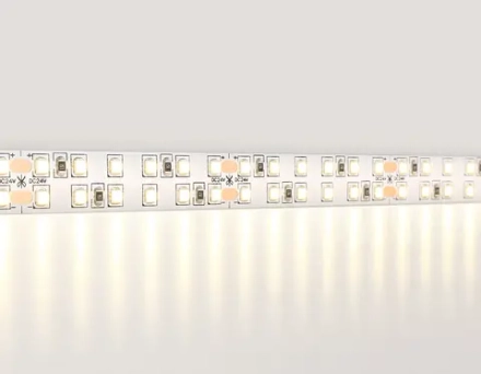 Светодиодная лента двухрядная GS3701 2835 240Led /24W m/ 24V IP20 3000K/ 5000*14*1.2mm/ кратность резки 50mm (2 конт.)