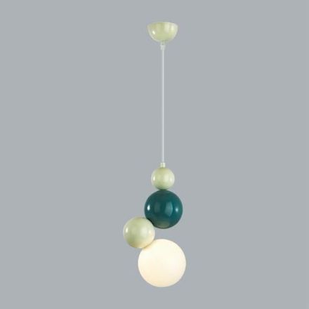 8008/1A MODERNI LN24 белый, голубой/белый металл/пластик Подвес G9 5W 220V BALLONS