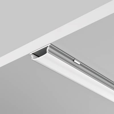 Алюминиевый профиль накладной с вертикальным изгибом 18x6 (Серебро, 2 м), ALM-1806-S-2M 631016