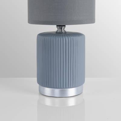 8177/1T COUNTY LN25 000 серый, керамика/текстиль Настольная лампа E14 1*40W 220V KAISA