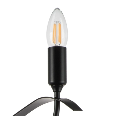733287 Люстра RAGNO 8х40W E14 ЧЕРНЫЙ МАТОВЫЙ Lightstar