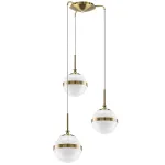 813131 Люстра GLOBO 3х40W E14 electroplating bronze/white Lightstar