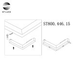 ST800.446.15 Магнитный трековый светильник Черный LED 1*15W 4000K 950Lm Ra>80 120° IP20 L305xW305xH25 48V