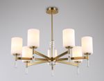 Светильник подвесной LH56263/7 BS/FR латунь/белый матовый E27/7 max 60W D750*590