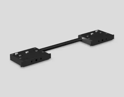 Коннектор питания угловой для шинопровода Magnetic 48V 10mm GL2035 BK черный IP20 250*10*37
