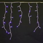 A-056R BL светодиодная гирлянда "бахрома" 5x0.6м 180LED белый провод влагозащищен.