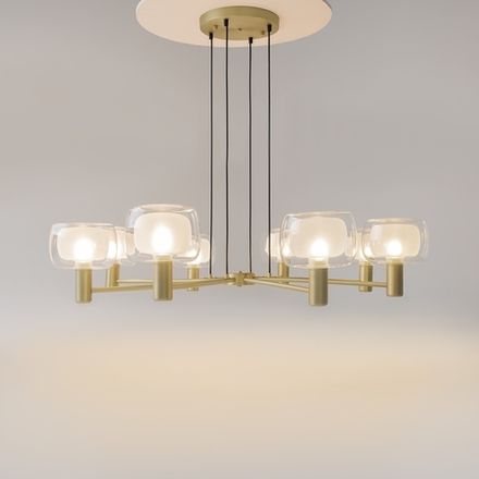 Подвесной светильник Vision E14х8, MOD411PL-08G. TM Maytoni