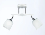 Светильник подвесной TR303062/2 WH/CH/FR белый/хром/белый матовый E27/2 max 40W 560*145*260