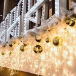 Новогодняя гирлянда бахрома белый 1,8*0,5м IP20 100-001 белый