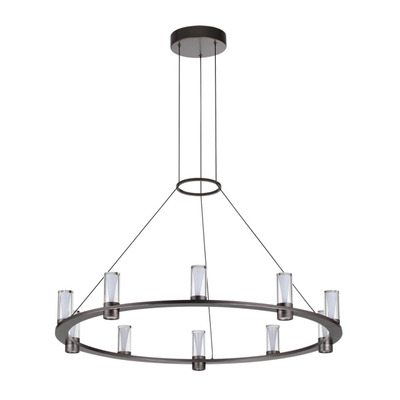7143/70L HIGHTECH ODL26 513 светильник темный никель/акрилл/металл IP20 LED 60W 3830Лм 3000K 180° 220V DEFANCE