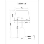 Декоративная настольная лампа Arte Lamp PORRIMA A4028LT-1PB, 1хE27