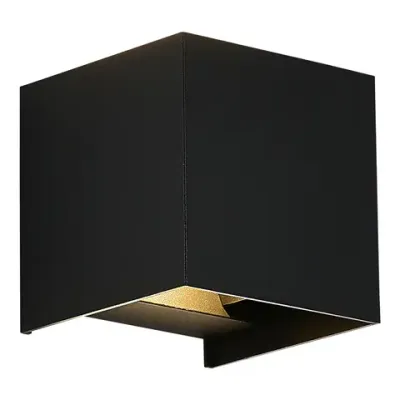 SL9513.401.01 Светильник уличный настенный ST-Luce черный/черный LED 1*10W 2700K