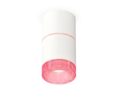 Комплект накладного светильника с композитным хрусталем XS7401222  SWH/PI белый песок/розовый MR16 GU5.3 (C7401, A2073, C7401, N7193)