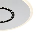 7663/34L MITRA LED SN Светильник пластик/белый LED 34Вт 3000-4000-6000K D475 IP20 пульт ДУ COSMO