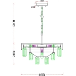 Подвесная люстра Arte Lamp DIADEM A1002LM-6CC, 6хE14