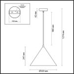 3724/24L LEDIO LN19 099 черный Подвес LED 24W 4000К 2040Лм 220V LENNY