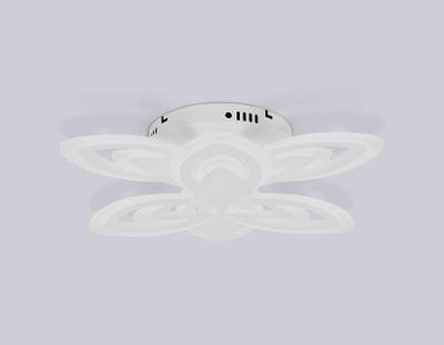 Потолочный светодиодный светильник с пультом FA4546/3+3 WH белый 3000K-6400K 76W D490*110 (ПДУ ИК)