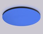 Потолочный светодиодный светильник с Wi-Fi Яндекс Алисой/Tuya/Smart Home/Alexa FZ2006 BK черный IP54 30W 3000K-6500K+RGB D450*60 (ПДУ ИК)