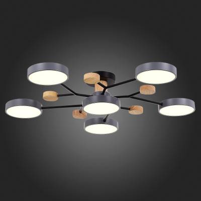 SLE6006-702-06 Светильник потолочный Серый/Серый LED 6*12W 3000K/4500K/6000K