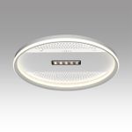 7664/93LR MITRA LED SN Светильник пластик/белый LED 93Вт 3000-4000-6000K D500 IP20 пульт ДУ SOLAR