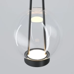 Подвесной светодиодный светильник со стеклянным плафоном 50267/1 LED черный, LED