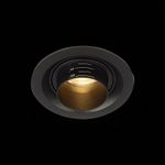 ST701.438.07 Св-к встр. Zoom Черный LED 1*7W 3000K 560Lm Ra 15°-60° IP20 D90xH65 170-240V