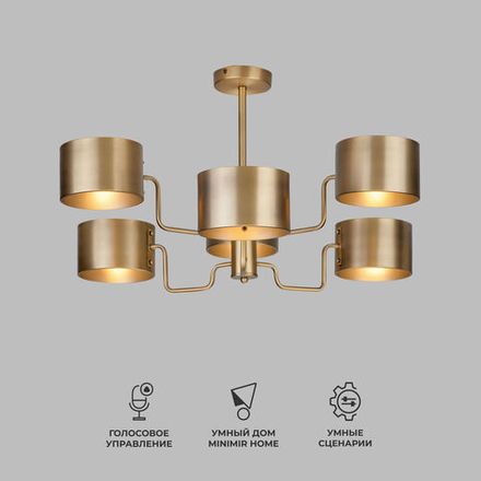 Умная потолочная люстра в стиле лофт 293/6
