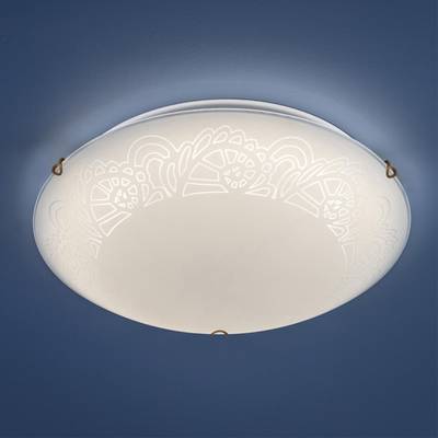 7602/BL SNOK SN Светильник стекло/белое/золото LED 24Вт 4000K D300 IP20 AMMONITE