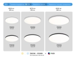 Потолочный светодиодный светильник с Wi-Fi Яндекс Алисой/Tuya/Smart Home/Alexa FZ2002 WH белый IP54 25W 3000K-6500K+RGB D370*55 (ПДУ ИК)
