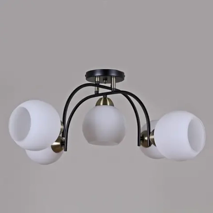 IL0250-5CSQ-79 BK AB светильник потолочный ILLUMICO, E27х5