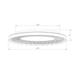 Потолочный светодиодный светильник 40023/1 LED серый, LED